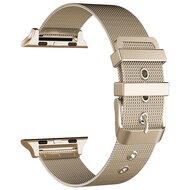 Milanese met gesp bandje - Vintage goud - Geschikt voor Apple Watch 38mm / 40mm / 41mm