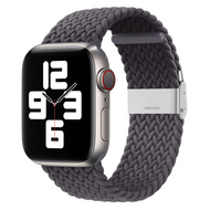 Braided bandje - Grijs - Geschikt voor Apple Watch 38mm / 40mm / 41mm