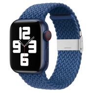 Braided bandje - Blauw - Geschikt voor Apple Watch 38mm / 40mm / 41mm