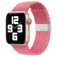 Braided bandje - Roze - Geschikt voor Apple Watch 42mm / 44mm / 45mm / 49mm