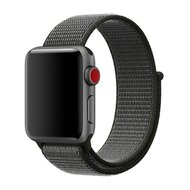 Sport Loop bandje - Donkergroen met grijze band - Geschikt voor Apple Watch 42mm / 44mm / 45mm / 49mm