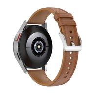 Samsung Galaxy Watch 4 - 40mm / 44mm - Luxe leren bandje - Lichtbruin