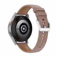 Samsung Galaxy Watch 5 - 40mm / 44mm - Luxe leren bandje - Lichtbruin