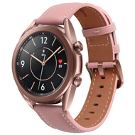 Samsung Galaxy Watch 5 - 40mm & 44mm - Premium Leather bandje - Oudroze