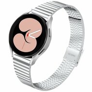 Samsung Galaxy Watch Active 2 - 40mm & 44mm - Stalen RVS bandje - Zilver