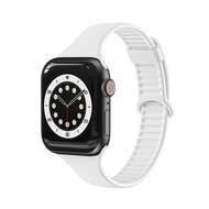 TPU Slim Fit bandje - Wit - Geschikt voor Apple Watch 38mm / 40mm / 41mm