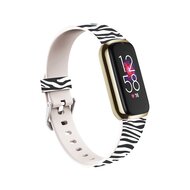 Fitbit Luxe - Sportbandje met print - Maat: Large - Zebra