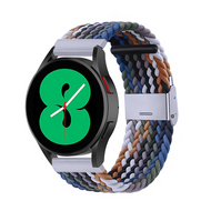By Qubix Samsung Galaxy Watch 3 bandje  - 41mm - Braided bandje - Multicolor Dark - Bandbreedte: 20mm Horlogeband smartwatch band bandjes