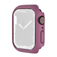 By Qubix Apple Watch 41mm Hard case (open front) - Wijnrood - Geschikt voor Apple Watch 41mm hoesje - screenprotector - Bescherming iWatch - Bescherm