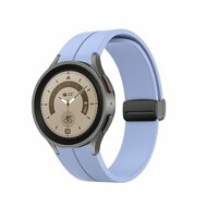 By Qubix Samsung Galaxy Watch 4 bandje - 40mm & 44mm - D-buckle sportbandje - Lila - Bandbreedte: 20mm Horlogeband smartwatch band bandjes