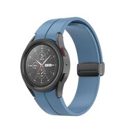 By Qubix Samsung Galaxy Watch 5 Pro bandje - 45mm - D-buckle sportbandje - Blauw - Bandbreedte: 20mm Horlogeband smartwatch band bandjes