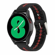 Samsung Galaxy Watch Active 2 - Dot Pattern - Zwart met rood