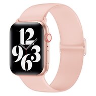 Elastische Solo Loop - Roze - Geschikt voor Apple Watch 38mm / 40mm / 41mm