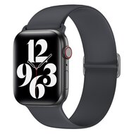 Elastische Solo Loop - Donkergrijs - Geschikt voor Apple Watch 42mm / 44mm / 45mm / 49mm