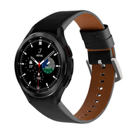 Samsung Galaxy Watch 4 Classic - 42mm & 46mm - leren bandje - Zwart