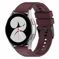 Samsung Galaxy Watch 5 - 40mm & 44mm - Siliconen gesp bandje - Bordeaux