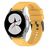 Samsung Galaxy Watch 4 - 40mm & 44mm - Siliconen gesp bandje - Geel