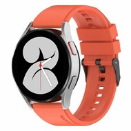 Samsung Galaxy Watch 4 Classic - 42mm & 46mm - Siliconen gesp bandje - Oranje