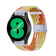 Samsung Galaxy Watch 3 - 45mm - Braided bandje - Geel / oranje