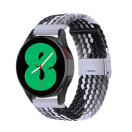 Samsung Galaxy Watch 3 - 45mm - Braided bandje - Grijs / zwart