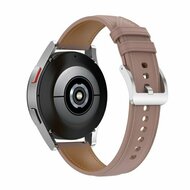 Samsung Galaxy Watch - 46mm - Luxe leren bandje - Lichtbruin