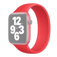 Solo Loop Link serie bandje - Maat: M - Rood - Geschikt voor Apple Watch 38mm / 40mm / 41mm