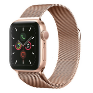 Milanese RVS bandje - Champagne / rosé goud - Geschikt voor Apple Watch 38mm / 40mm / 41mm