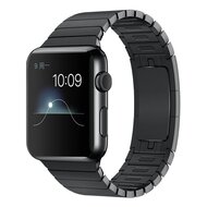 Schakelarmband Stainless Steel bandje - Zwart - Geschikt voor Apple Watch 38mm / 40mm / 41mm