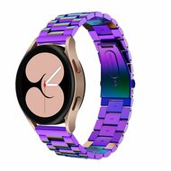 By Qubix Samsung Galaxy Watch 5 Pro - 45mm - Stalen schakelband - Multicolor - Bandbreedte: 20mm