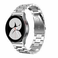 By Qubix Samsung Galaxy Watch 5 Pro - 45mm - Stalen schakelband - Zilver - Bandbreedte: 20mm