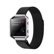 Milanese FitBit Blaze horloge band alleen voor Fitbit Blaze - Zwart