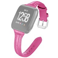 Fitbit Versa 1 / 2 & Lite bandje TPU leer - Roze