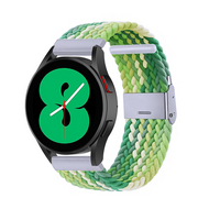 Garmin Forerunner 55 / 245 / 645 - Braided bandje - Groen / lichtgroen