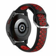 Garmin Vivoactive 3 - Siliconen sportbandje met gesp - Zwart + rood