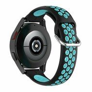 Garmin Vivomove 3 / HR / Luxe / Sport / Style / Trend - Siliconen sportbandje met gesp - Zwart + blauw