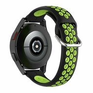 Garmin Venu / Sq / Sq2 / 2 plus - Siliconen sportbandje met gesp - Zwart + groen