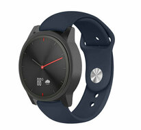 Garmin Vivoactive 4s / Venu 2s / Vivomove 3s / Forerunner 255s - Sportbandje - Maat: Large - Navy