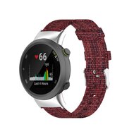 Nylon canvas bandje - Rood - Garmin Forerunner 45 / 45S