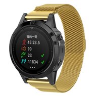 Milanese bandje - Goud - Garmin Fenix 7X / 6X / 5X