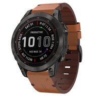 Leren bandje - Bruin - Garmin Fenix 7 / 6 / 5