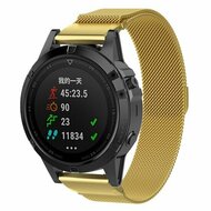 Milanese bandje - Goud - Garmin Approach S60 & S62 / Instinct / Instinct 2 (Solar)