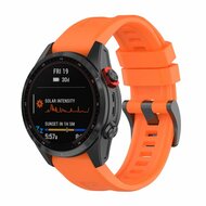 Siliconen sportbandje - Oranje - Garmin Fenix 7S / 6S / 5S & Instinct 2s