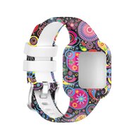 Siliconen bandje met print - Multicolor - Garmin Vivofit Junior 3