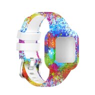 Siliconen bandje met print - Verfprint - Garmin Vivofit Junior 3