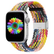 Compatible apple watch bandje - By Qubix - Braided bandje - Multicolor Spring - Geschikt voor Apple Watch 38mm / 40mm / 41mm - Apple watch series 3/4/5/6/7