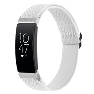 FitBit Charge 5 Elastische solo loop nylon bandje - Wit