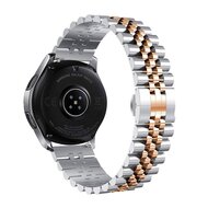 By Qubix Stalen band - Zilver - rosé goud - Samsung Galaxy Watch - 46mm - Bandbreedte: 22mm