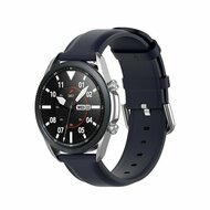 Classic leren bandje - Donkerblauw - Samsung Galaxy Watch 6 Classic - 47mm & 43mm