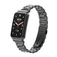 Metalen schakelband met case - Zwart - Xiaomi Smart band 7 Pro