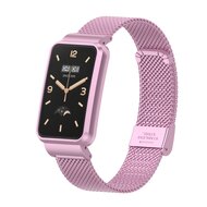 Milanese bandje met case - Lila - Xiaomi Smart band 7 Pro